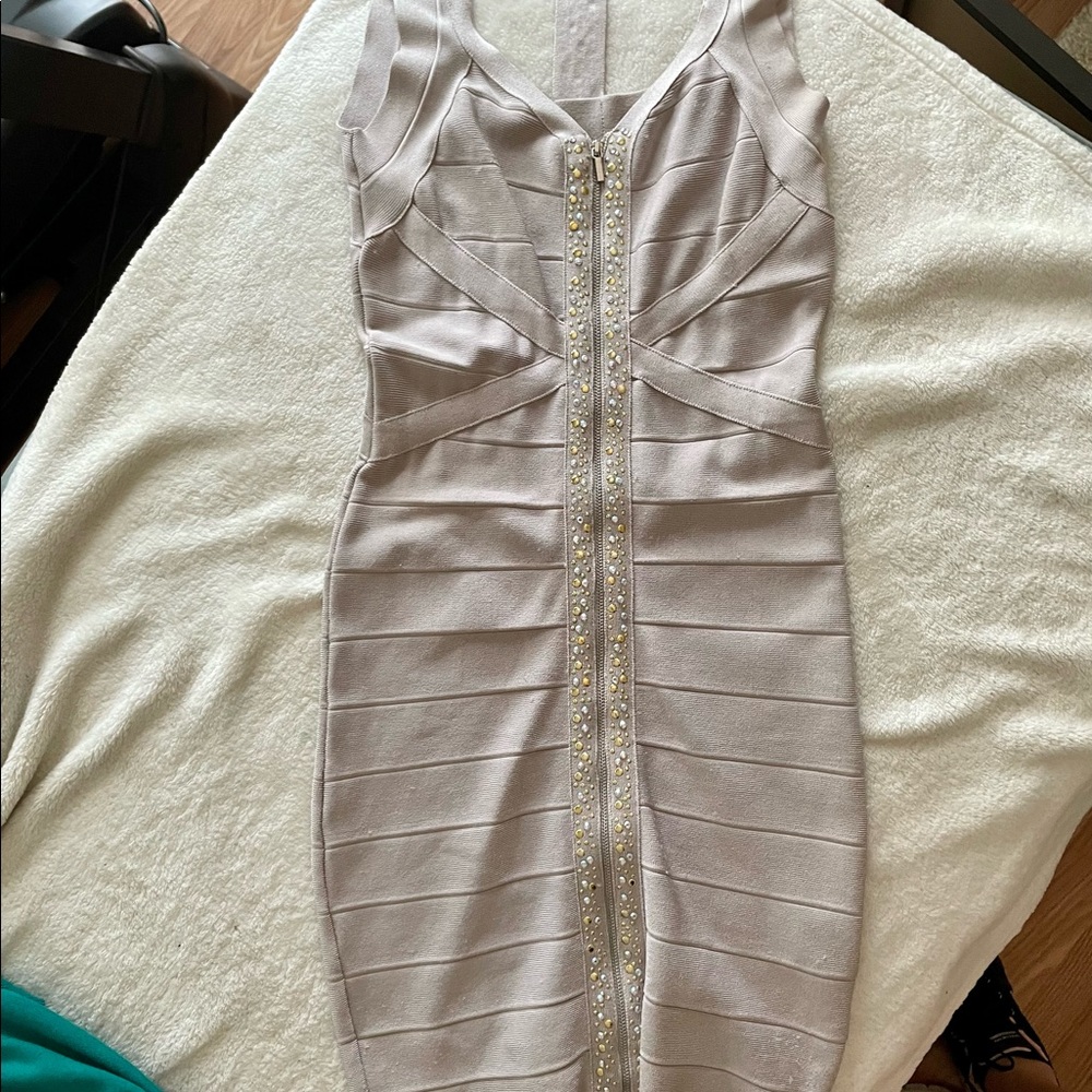 Medium size silver bandage Bebe dress